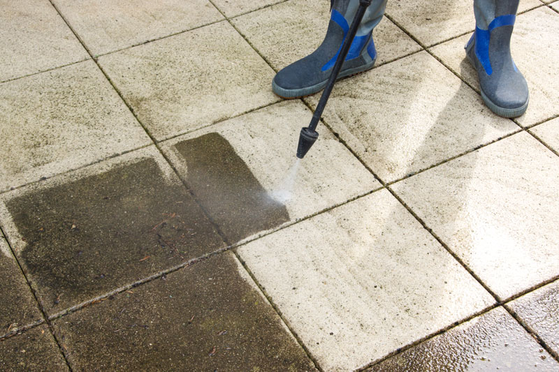 someone cleaning pressure someone cleaning pressure