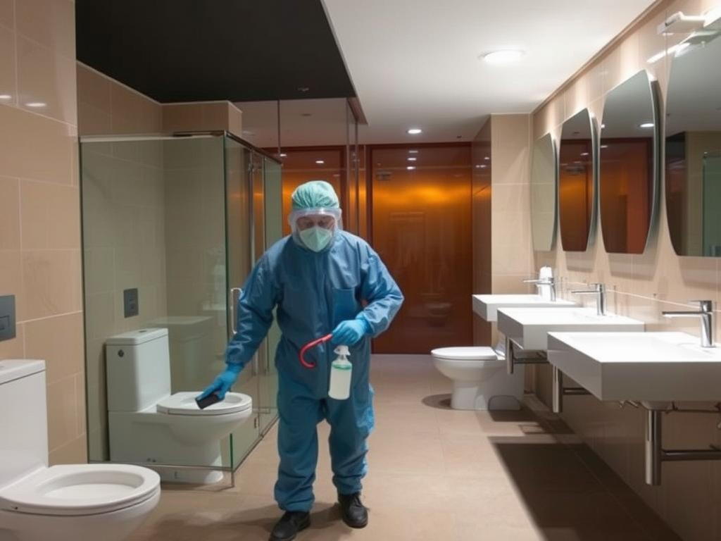 Commercial bathroom cleaning in Sydney CBD